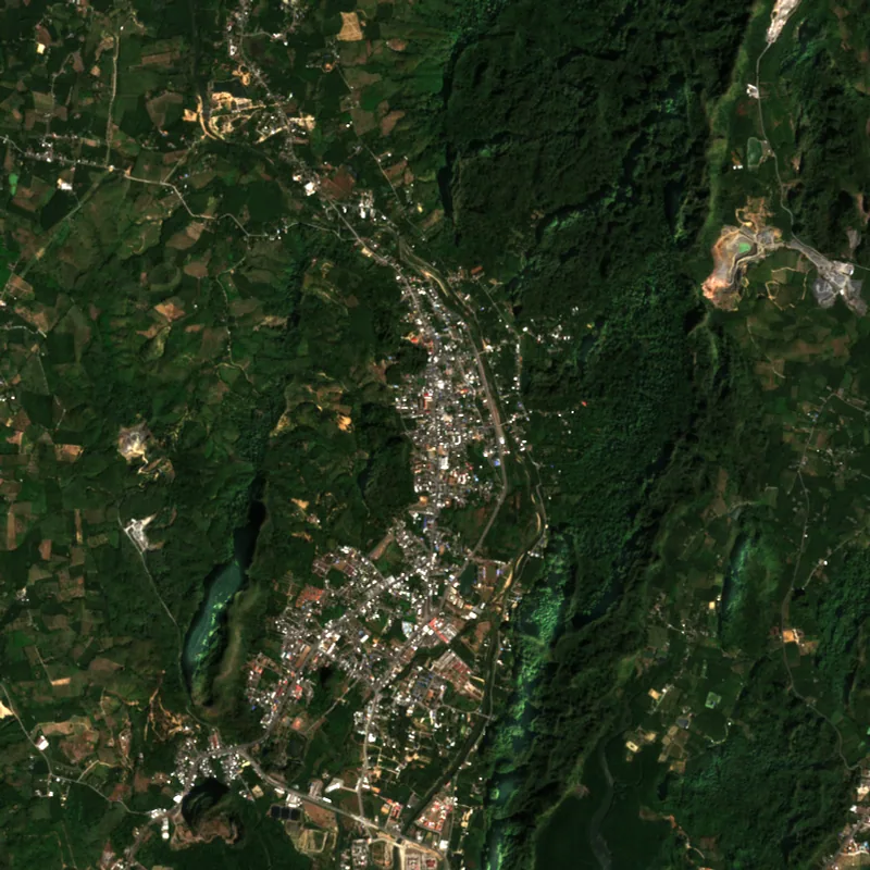 ภาพสีจริง Sentinel-2 ของพังงา Jan 14, 2022