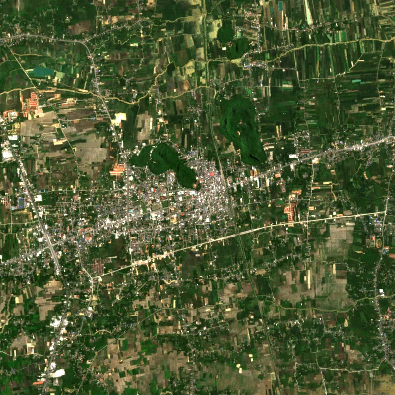 ภาพสีจริง Sentinel-2 ของพัทลุง Apr 27, 2017