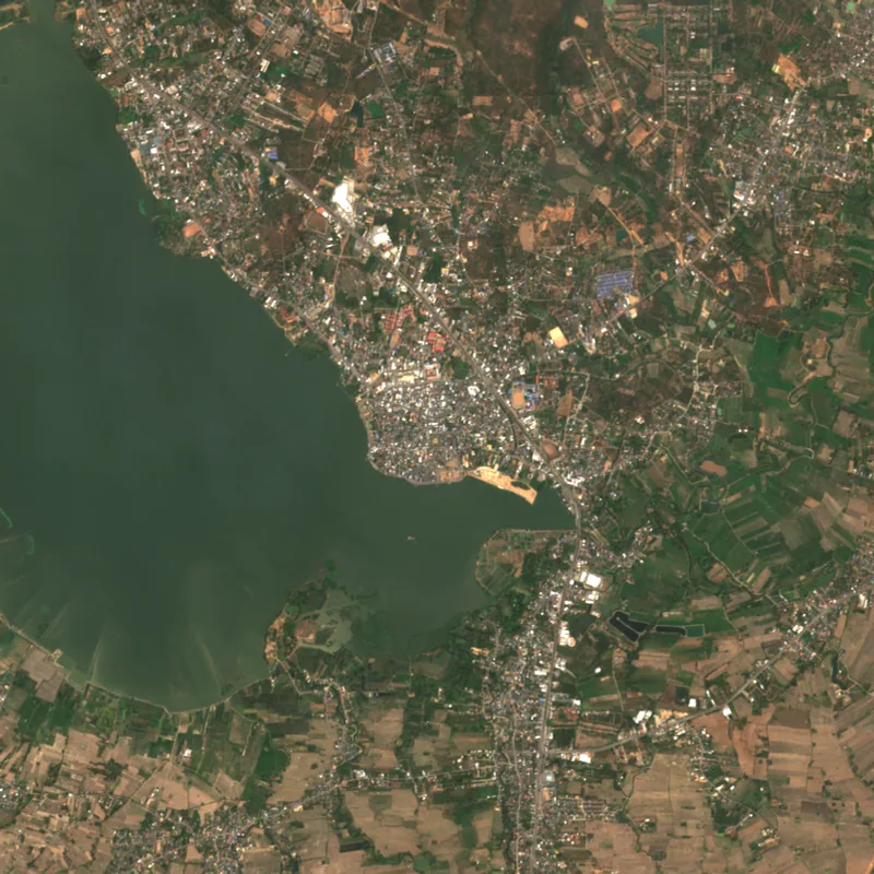ภาพสีจริง Sentinel-2 ของพะเยา Mar 1, 2019