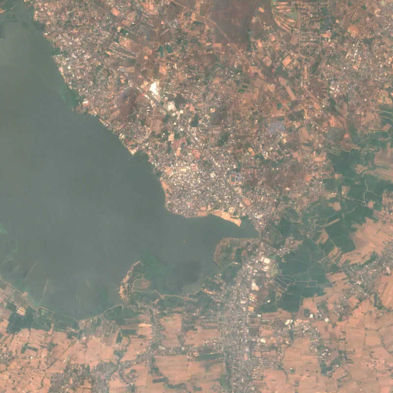 ภาพสีจริง Sentinel-2 ของพะเยา Mar 30, 2020