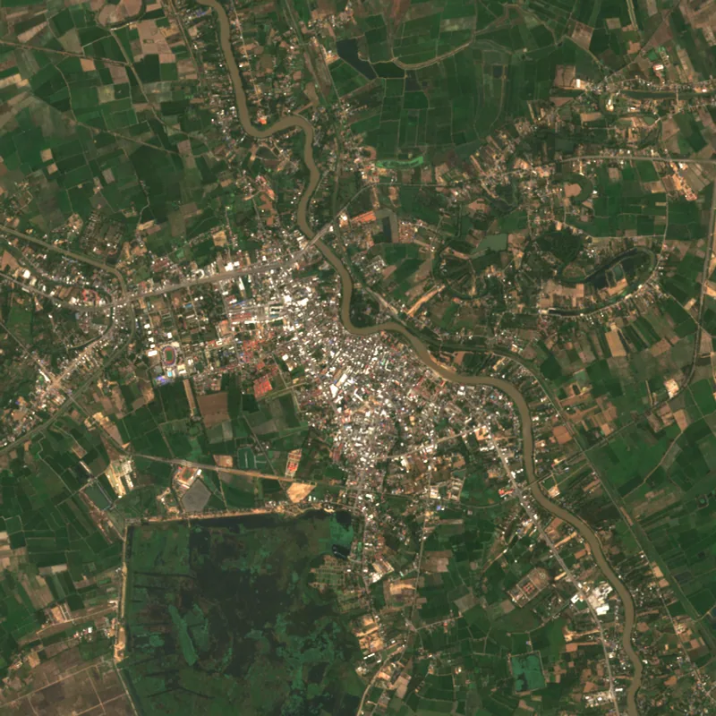 ภาพสีจริง Sentinel-2 ของพิจิตร Feb 19, 2017