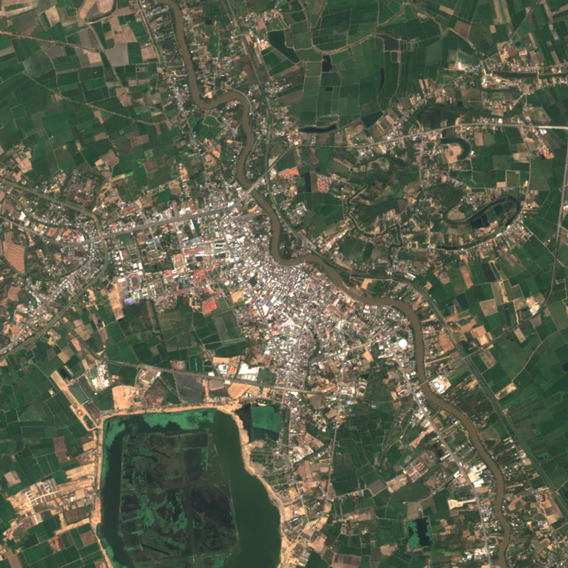 ภาพสีจริง Sentinel-2 ของพิจิตร Feb 20, 2021