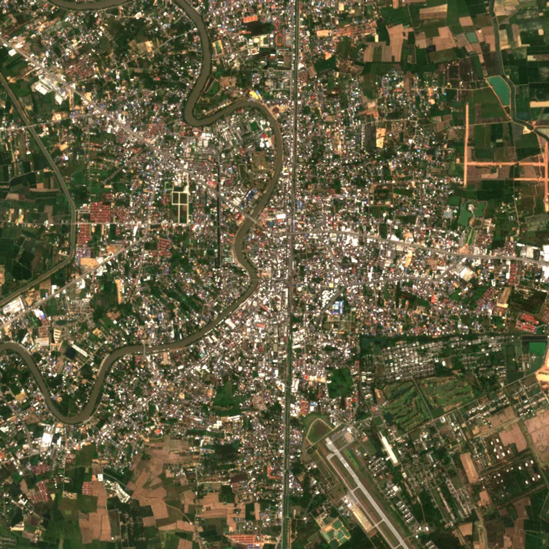 ภาพสีจริง Sentinel-2 ของพิษณุโลก Mar 6, 2018