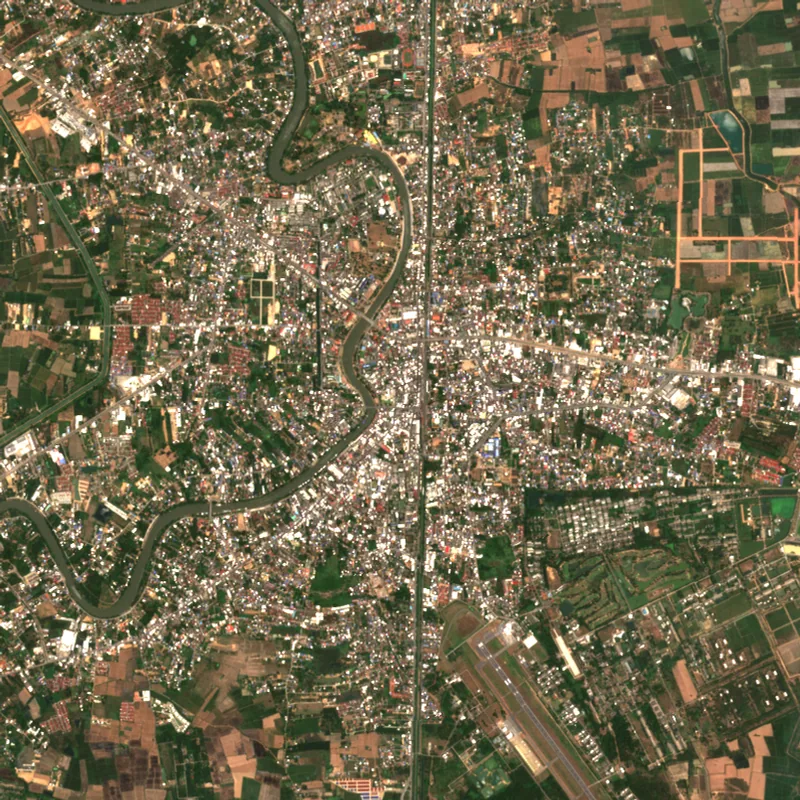 ภาพสีจริง Sentinel-2 ของพิษณุโลก Mar 31, 2019