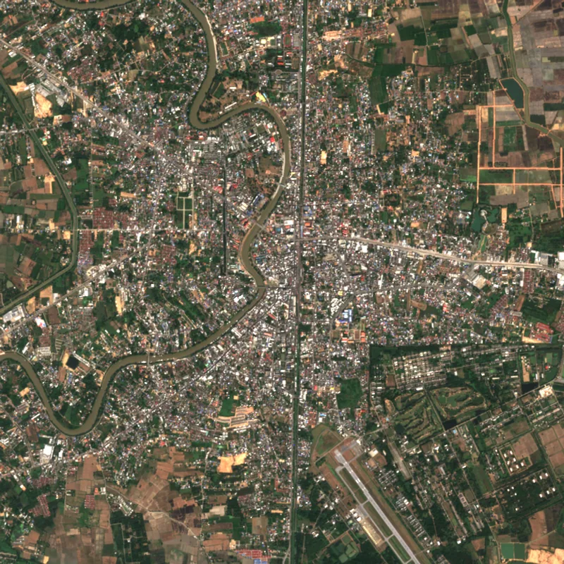 ภาพสีจริง Sentinel-2 ของพิษณุโลก Dec 20, 2021