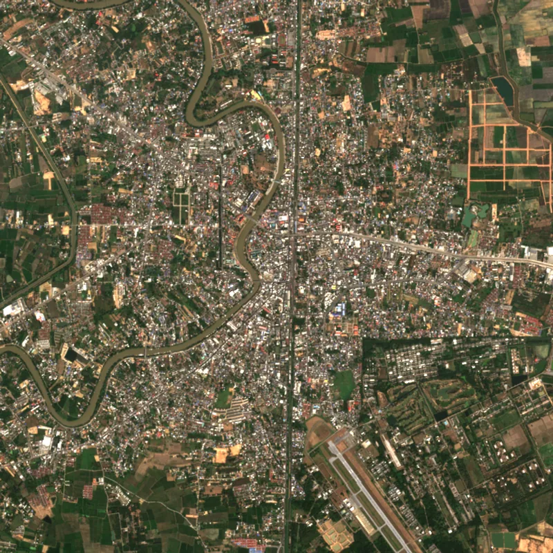 ภาพสีจริง Sentinel-2 ของพิษณุโลก Jan 29, 2023