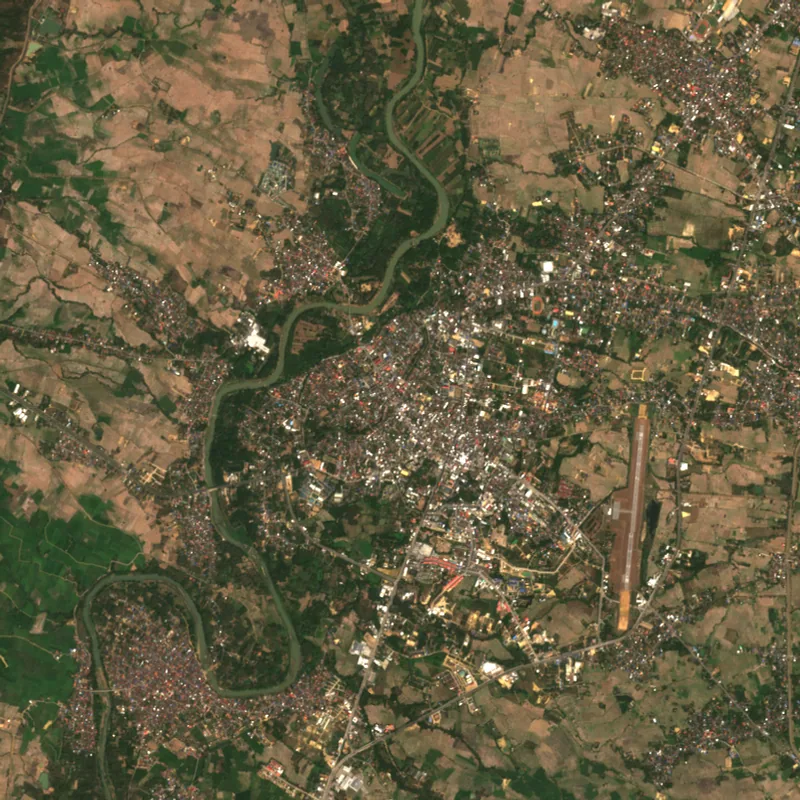 ภาพสีจริง Sentinel-2 ของแพร่ Feb 19, 2017