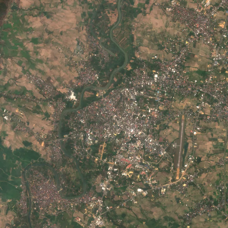 ภาพสีจริง Sentinel-2 ของแพร่ Mar 6, 2018