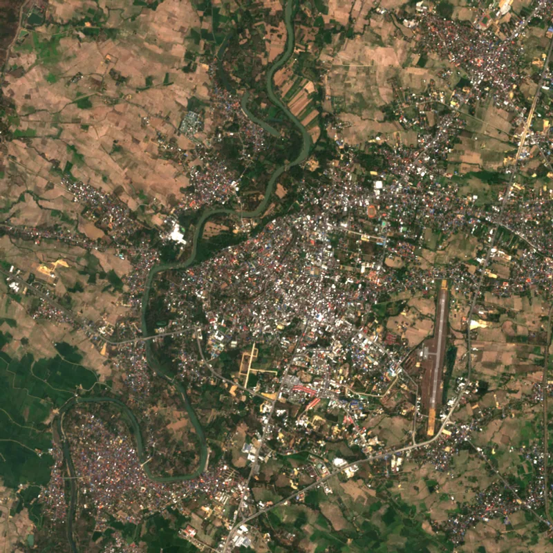 ภาพสีจริง Sentinel-2 ของแพร่ Feb 24, 2019