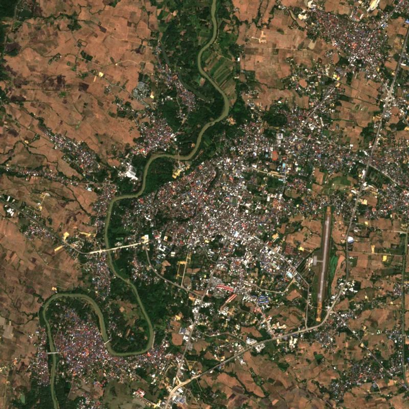ภาพสีจริง Sentinel-2 ของแพร่ Dec 5, 2021