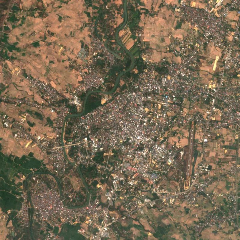 ภาพสีจริง Sentinel-2 ของแพร่ Feb 28, 2023