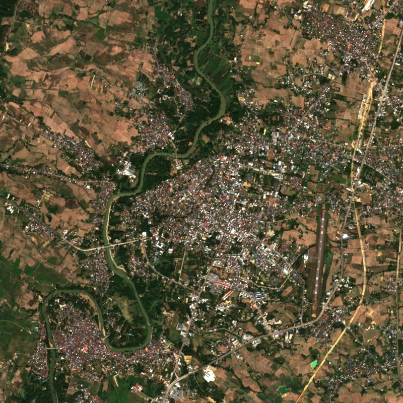 ภาพสีจริง Sentinel-2 ของแพร่ Dec 29, 2024