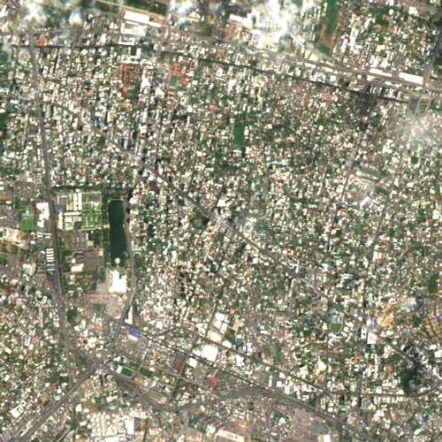 ภาพสีจริง Sentinel-2 ของพร้อมพงษ์ กรุงเทพมหานคร Mar 28, 2017