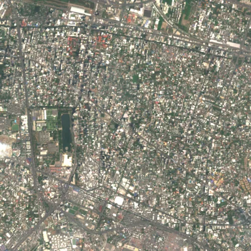 ภาพสีจริง Sentinel-2 ของพร้อมพงษ์ กรุงเทพมหานคร Mar 23, 2019