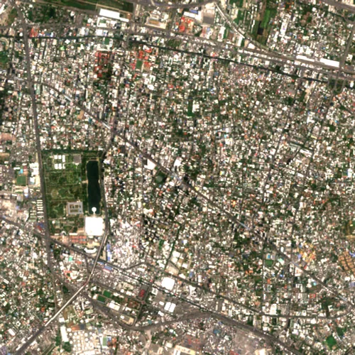 ภาพสีจริง Sentinel-2 ของพร้อมพงษ์ กรุงเทพมหานคร Apr 21, 2023