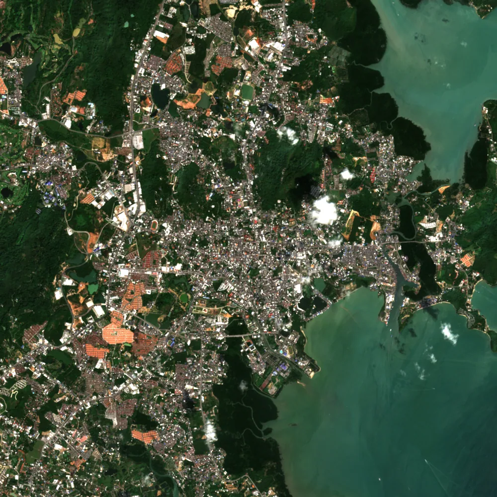 ภาพสีจริง Sentinel-2 ของภูเก็ต Dec 16, 2017