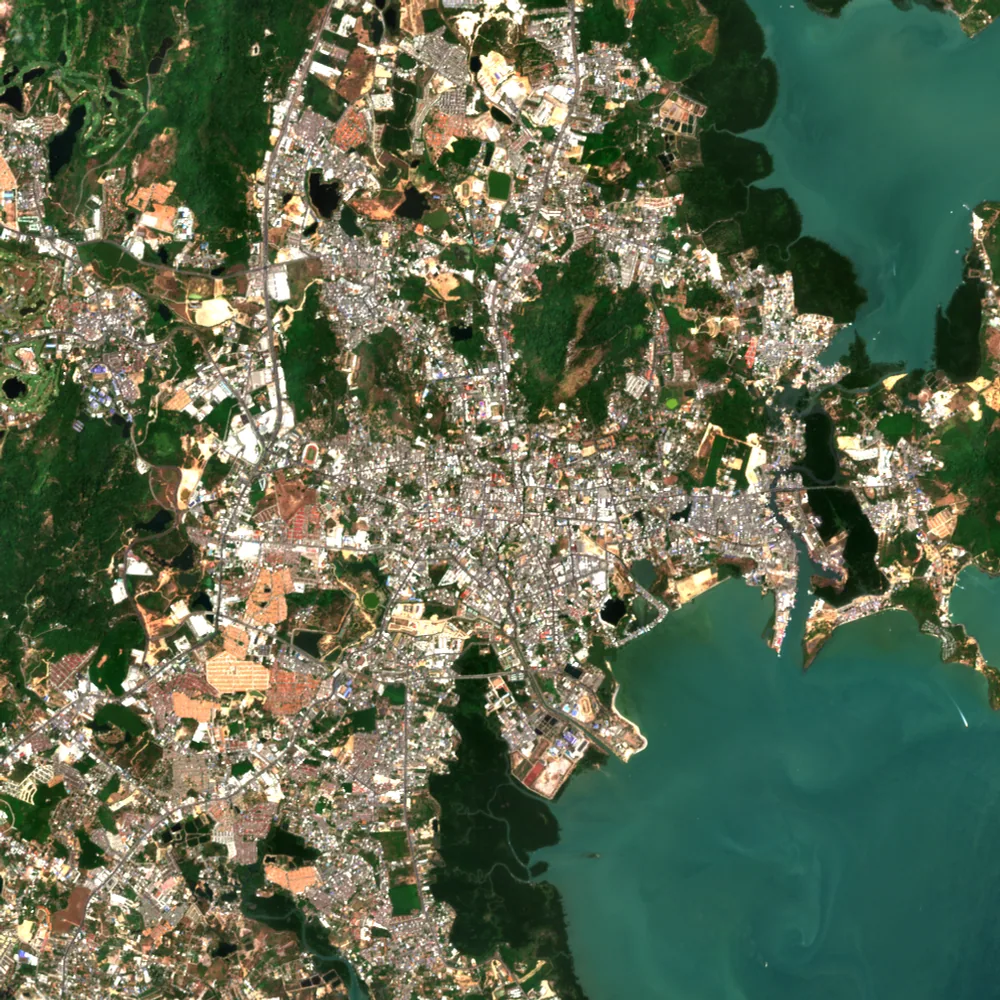 ภาพสีจริง Sentinel-2 ของภูเก็ต Mar 23, 2019
