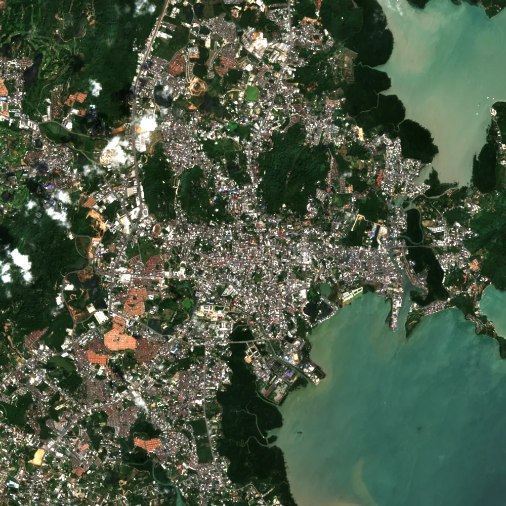 ภาพสีจริง Sentinel-2 ของภูเก็ต Dec 5, 2021