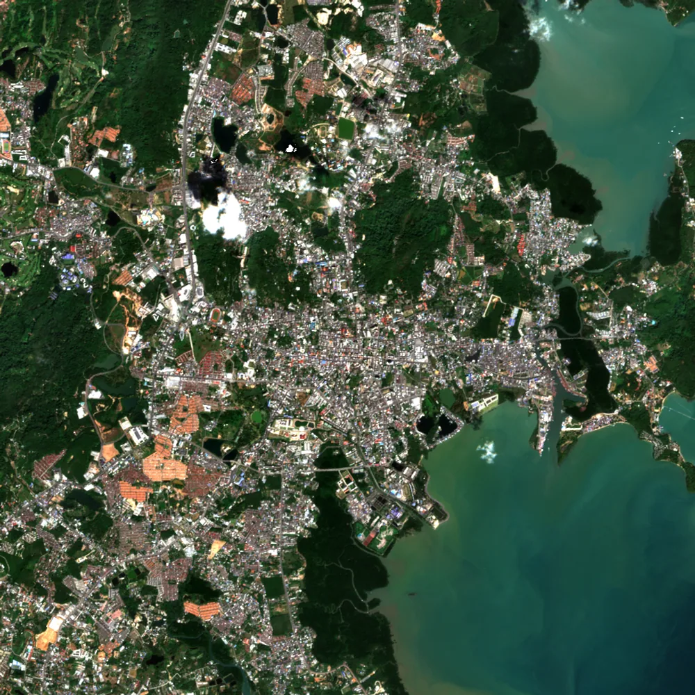 ภาพสีจริง Sentinel-2 ของภูเก็ต Dec 22, 2022