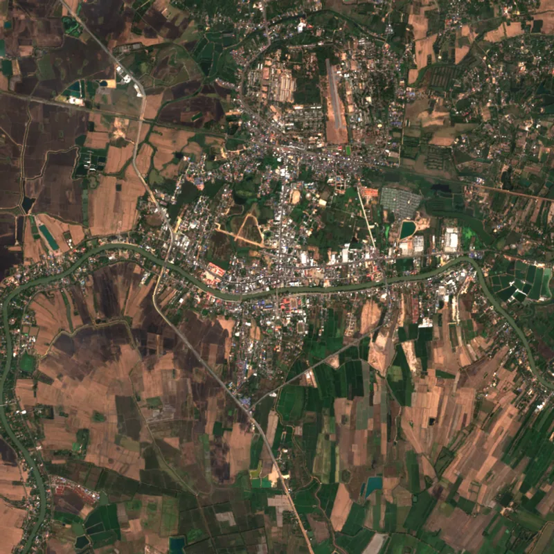 Sentinel-2 true-colour image of Prachin Buri, 7 Jan 2020