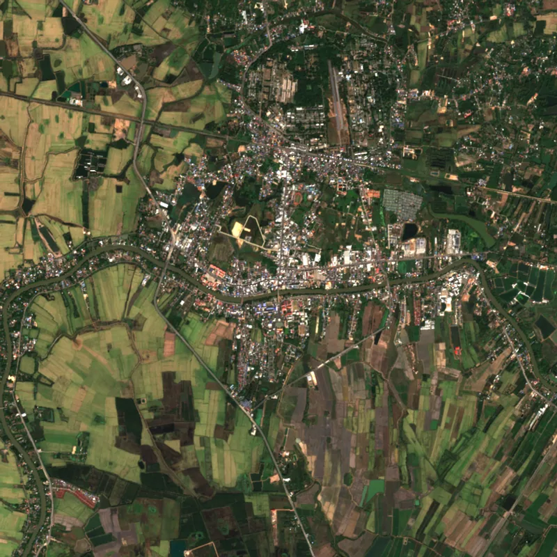 Latest Sentinel-2 image of Prachin Buri, 1 Dec 2024