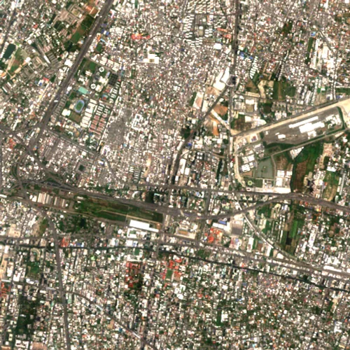 ภาพสีจริง Sentinel-2 ของพระราม 9 กรุงเทพมหานคร Apr 21, 2023