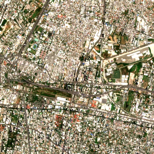 ภาพสีจริง Sentinel-2 ของพระราม 9 กรุงเทพมหานคร Apr 30, 2024