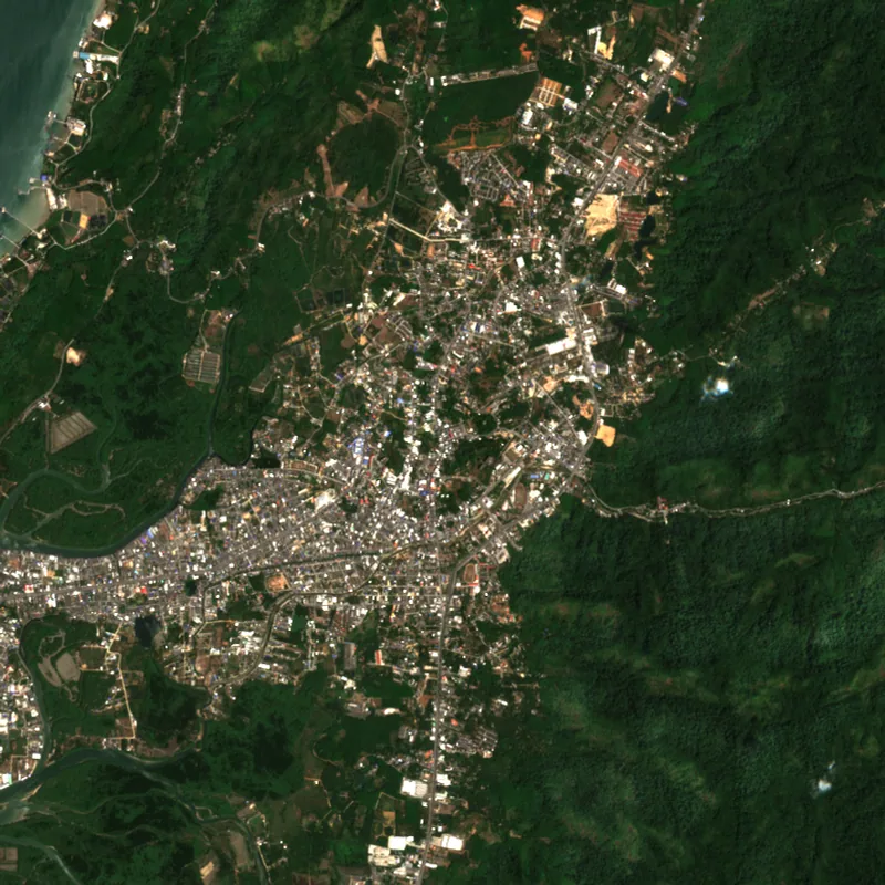 ภาพสีจริง Sentinel-2 ของระนอง Mar 1, 2019