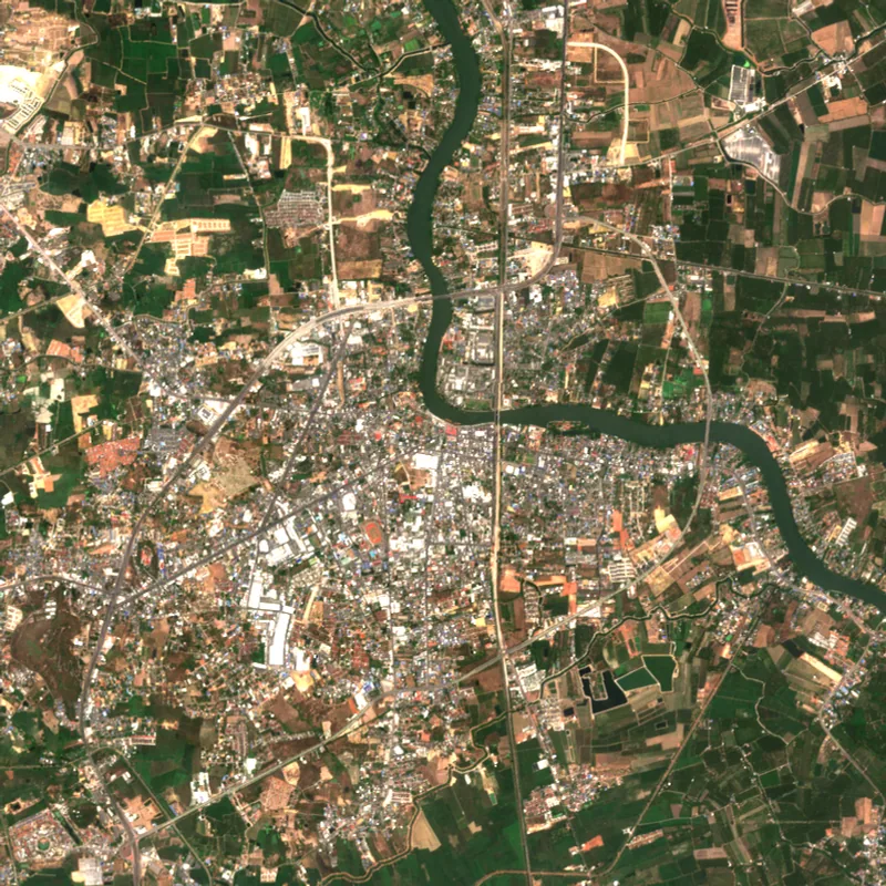 ภาพสีจริง Sentinel-2 ของราชบุรี Apr 21, 2023