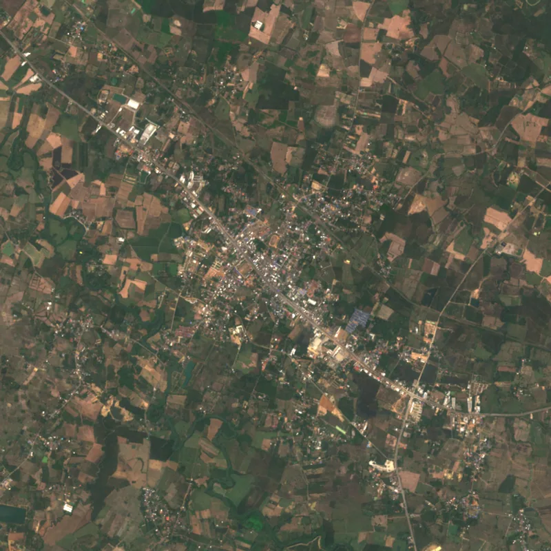 ภาพสีจริง Sentinel-2 ของสระแก้ว Feb 16, 2018