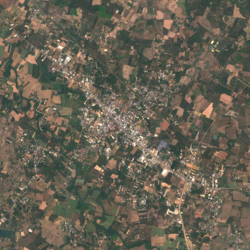 ภาพสีจริง Sentinel-2 ของสระแก้ว Feb 15, 2024