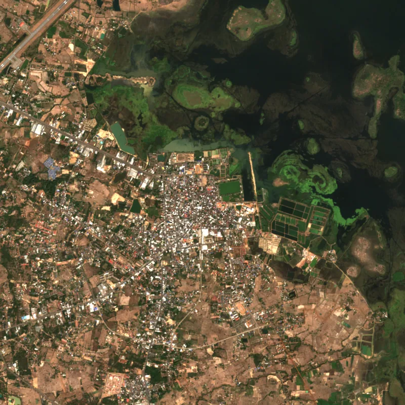 ภาพสีจริง Sentinel-2 ของสกลนคร Feb 13, 2017