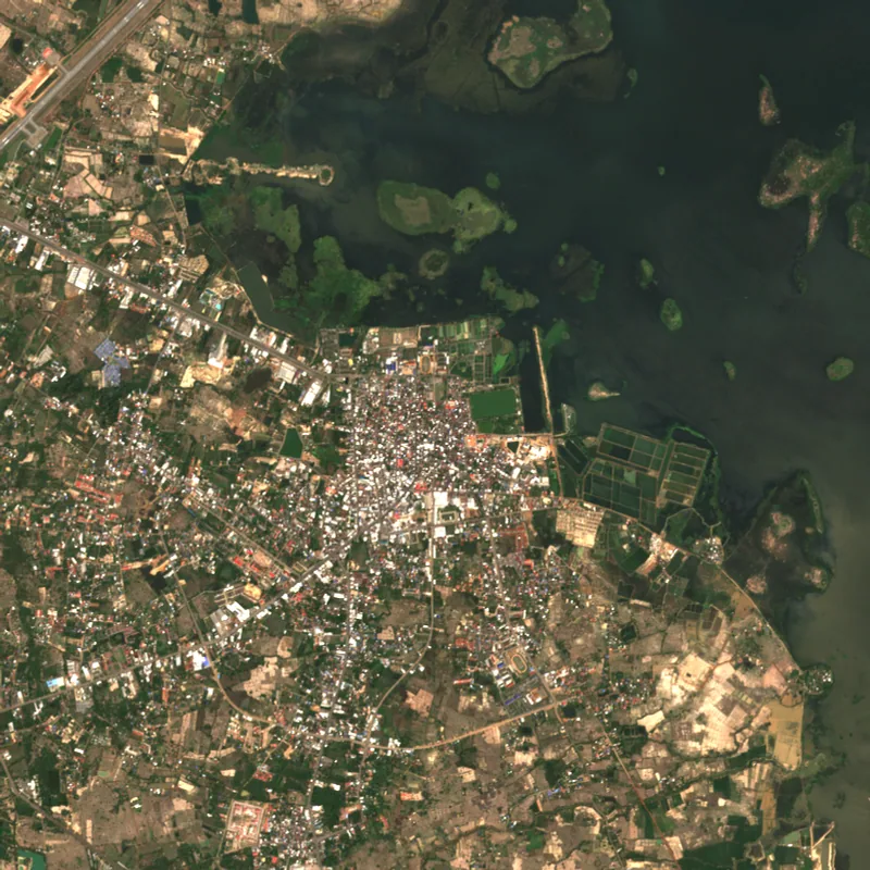 ภาพสีจริง Sentinel-2 ของสกลนคร Mar 10, 2018