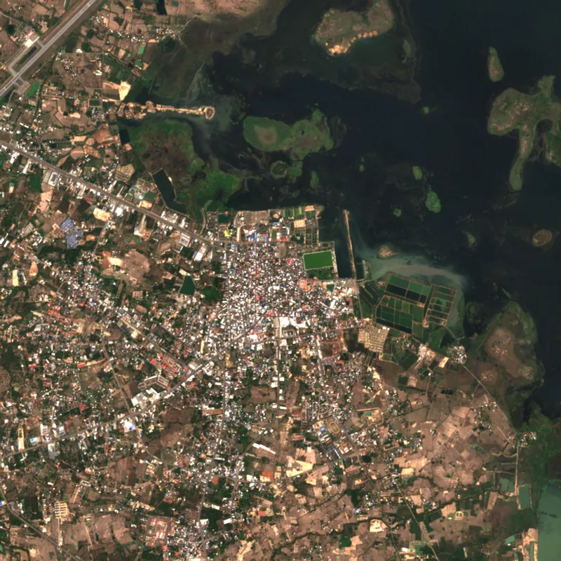 ภาพสีจริง Sentinel-2 ของสกลนคร Mar 4, 2022