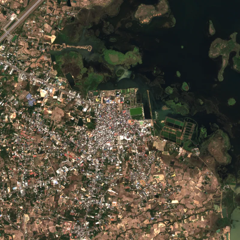 ภาพสีจริง Sentinel-2 ของสกลนคร Jan 28, 2023