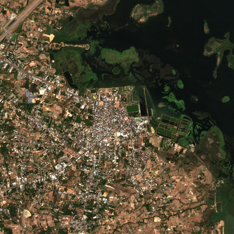 ภาพสีจริง Sentinel-2 ของสกลนคร Jan 18, 2024