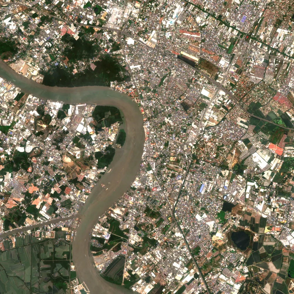 ภาพสีจริง Sentinel-2 ของสมุทรปราการ Apr 21, 2023