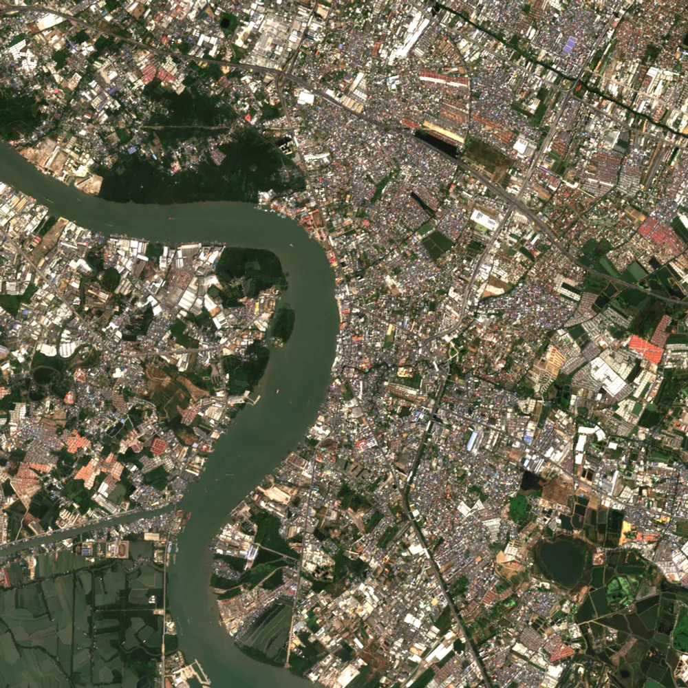 Latest Sentinel-2 image of Samut Prakan, 15 Jan 2025