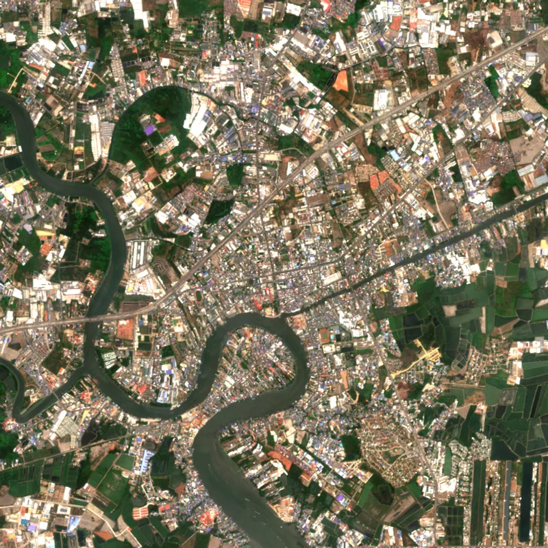 ภาพสีจริง Sentinel-2 ของสมุทรสาคร Apr 21, 2023