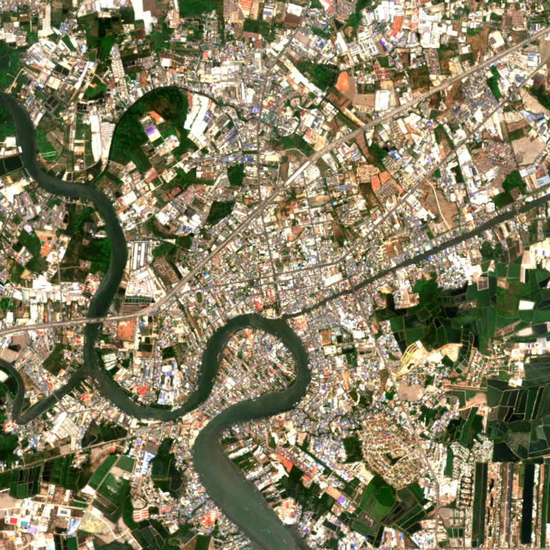 ภาพสีจริง Sentinel-2 ของสมุทรสาคร Apr 30, 2024