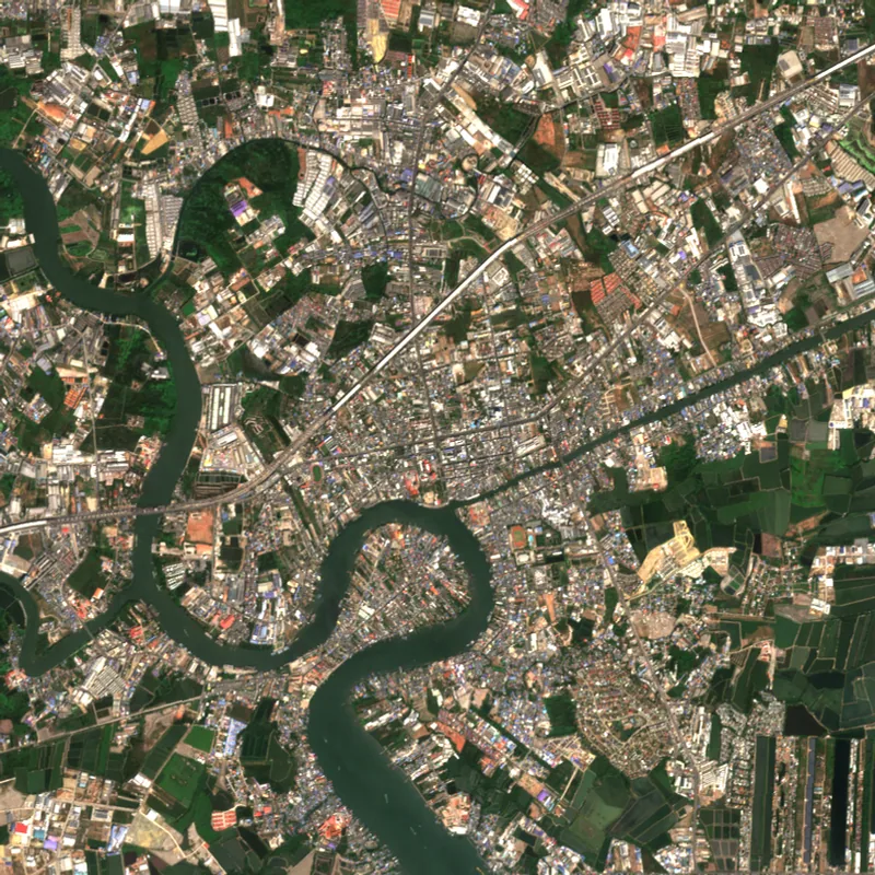 Latest Sentinel-2 image of Samut Sakhon, 15 Jan 2025