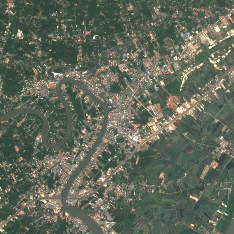 ภาพสีจริง Sentinel-2 ของสมุทรสงคราม Mar 23, 2019