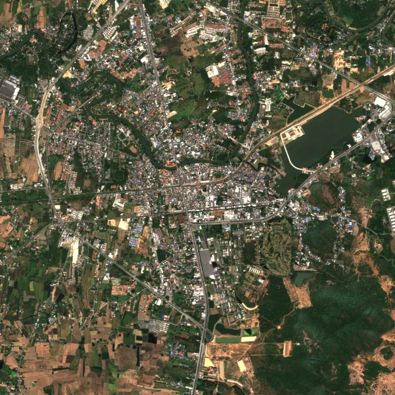 ภาพสีจริง Sentinel-2 ของสระบุรี Dec 7, 2021