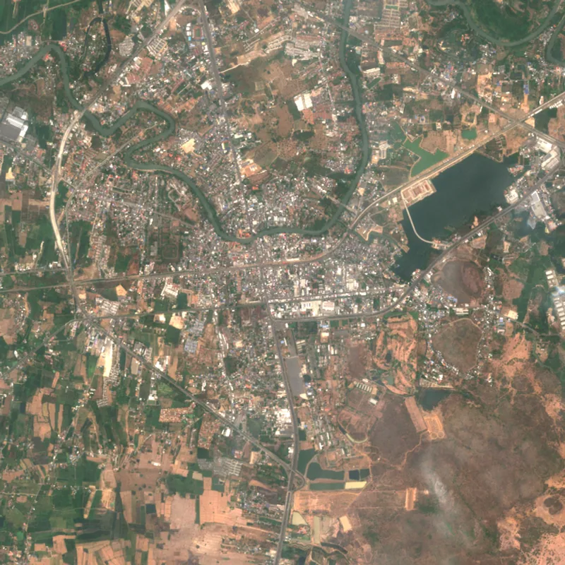 ภาพสีจริง Sentinel-2 ของสระบุรี Apr 21, 2023