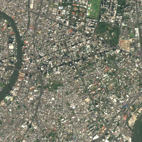 ภาพสีจริง Sentinel-2 ของสาทร กรุงเทพมหานคร Jan 27, 2019