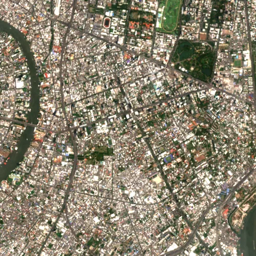 ภาพสีจริง Sentinel-2 ของสาทร กรุงเทพมหานคร Apr 21, 2023