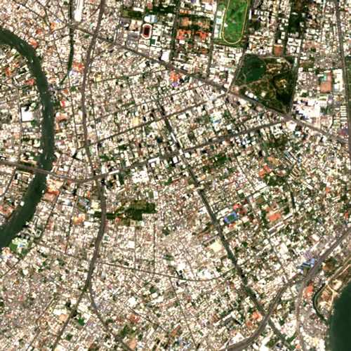 ภาพสีจริง Sentinel-2 ของสาทร กรุงเทพมหานคร Apr 30, 2024