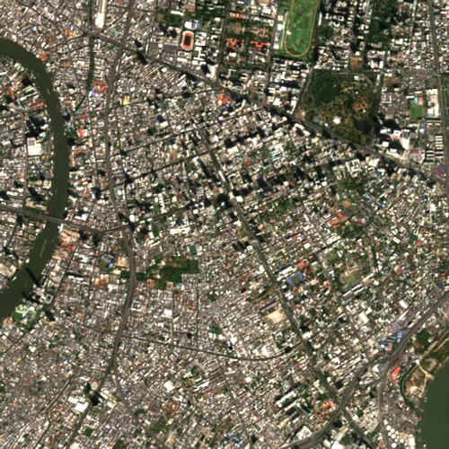 ภาพสีจริง Sentinel-2 ของสาทร กรุงเทพมหานคร Jan 15, 2025