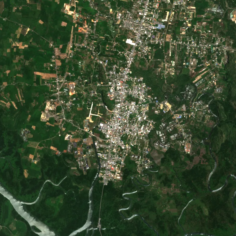 ภาพสีจริง Sentinel-2 ของสตูล Apr 12, 2018
