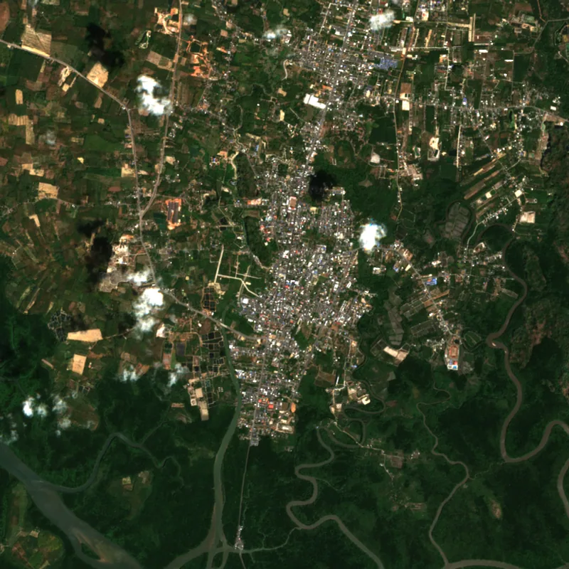 ภาพสีจริง Sentinel-2 ของสตูล Jan 21, 2022